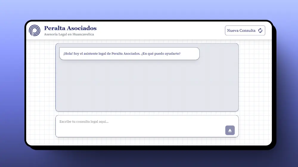 Vista previa del proyecto Asistente Legal con Inteligencia Artificial